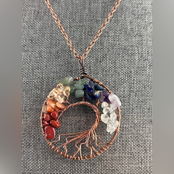 Jewelry - Chakra Tree of Life Necklace New Jewelry